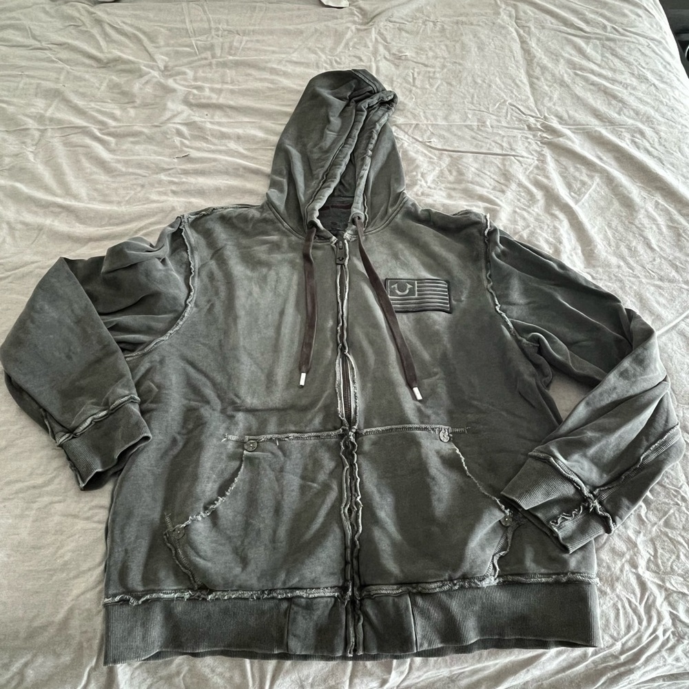 True Religion Distressed Hoodie